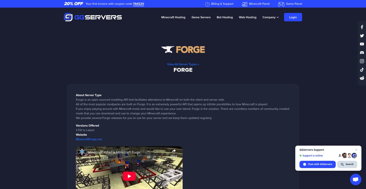 Forge Servers | GGServers Screenshot