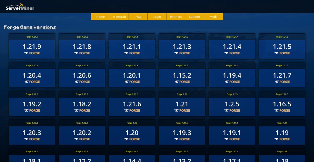 Forge Server Hosting Screenshot