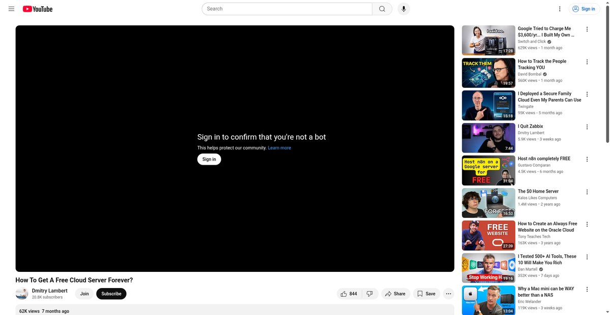 How To Get A Free Cloud Server Forever? Screenshot
