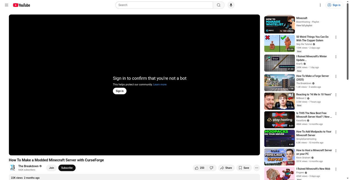 How To Make a Modded Minecraft Server with CurseForge Screenshot