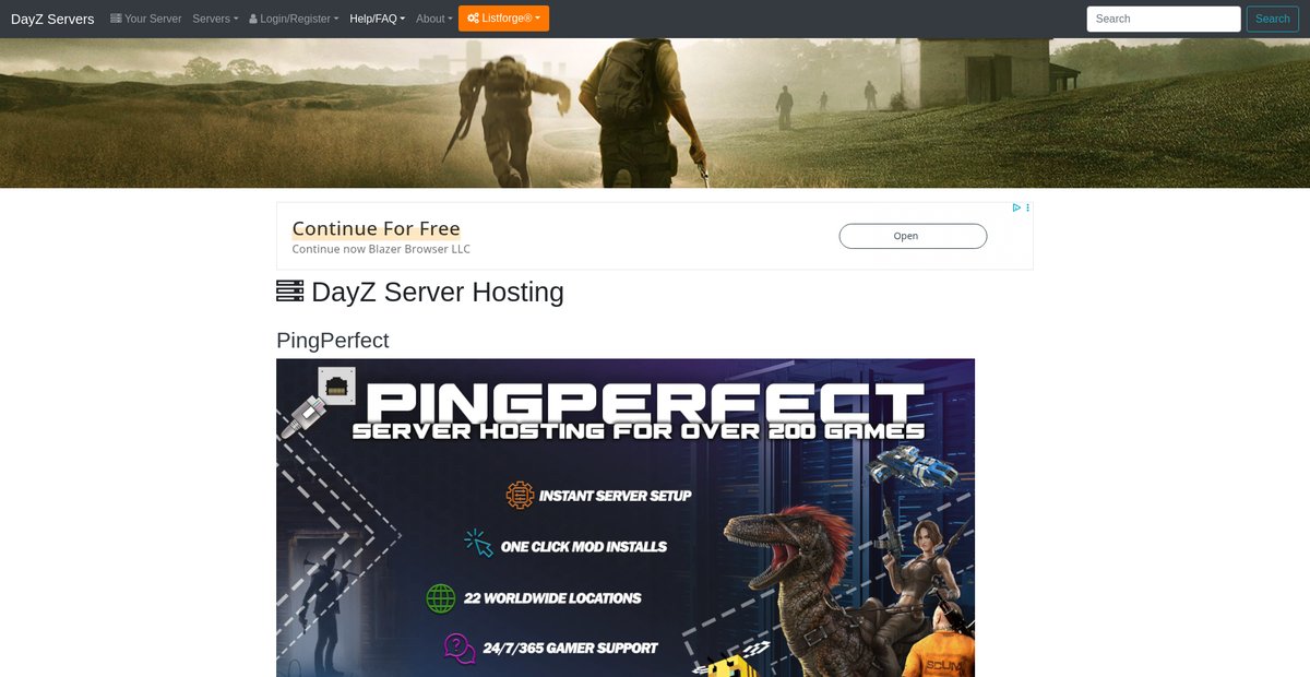 DayZ Server Hosting Screenshot