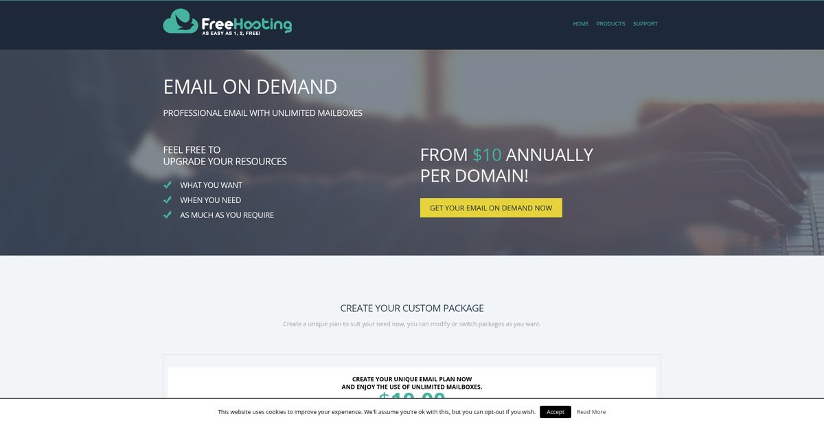 Email On Demand - Free Hosting Screenshot