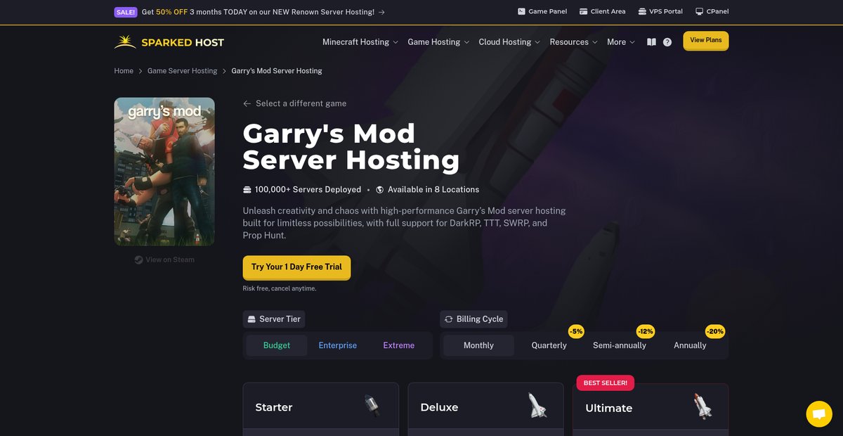 Garry's Mod Server Hosting Screenshot