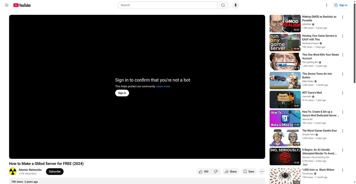 How to Make a GMod Server for FREE (2024) Screenshot