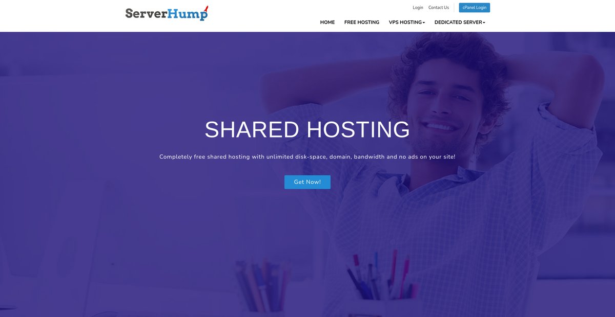 ServerHump - Free Web Hosting | VPS Hosting Screenshot