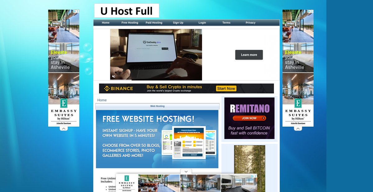 U Host Full | Free Hosting Screenshot