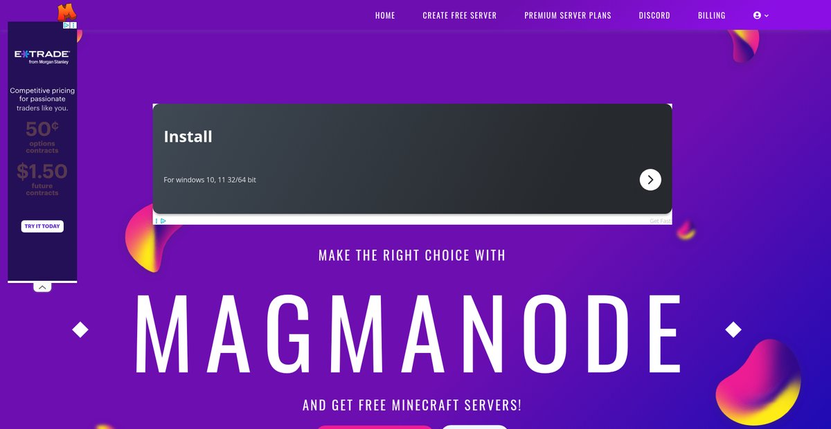MagmaNode - Free Minecraft Server Hosting Screenshot