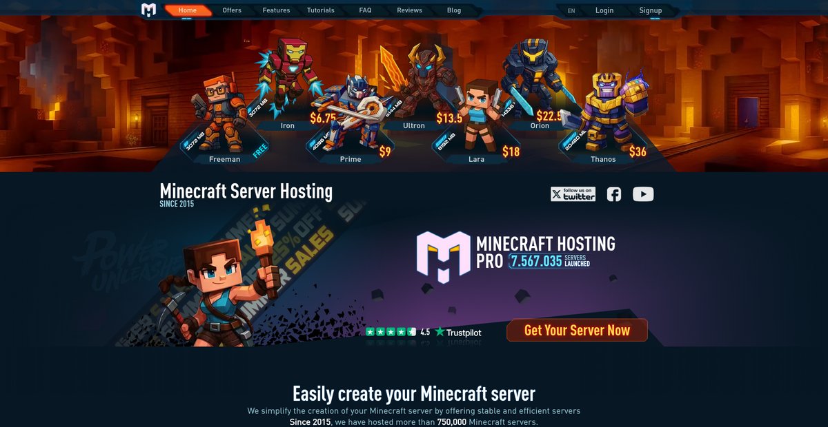 Minecraft Hosting Pro: Free Minecraft Server Hosting Screenshot