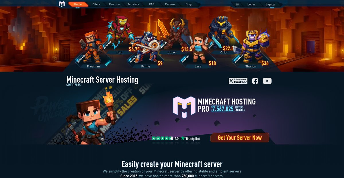 Minecraft Hosting Pro: Free Minecraft Server Hosting Screenshot