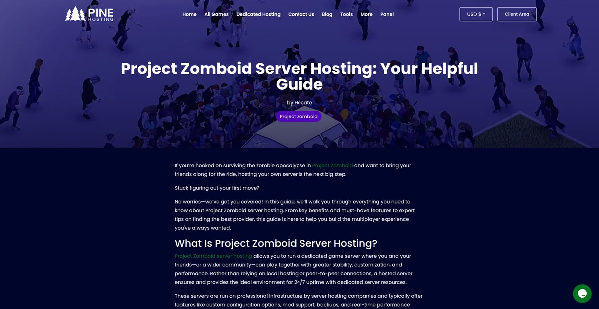 Project Zomboid Guide for Easy and Reliable Server Hosting Screenshot