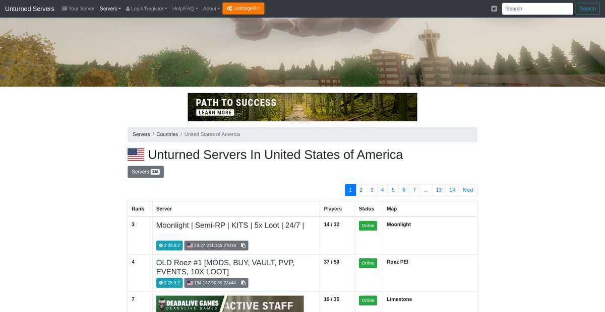 Unturned servers in United States of America Screenshot