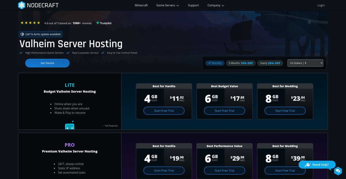 Valheim Server Hosting Screenshot