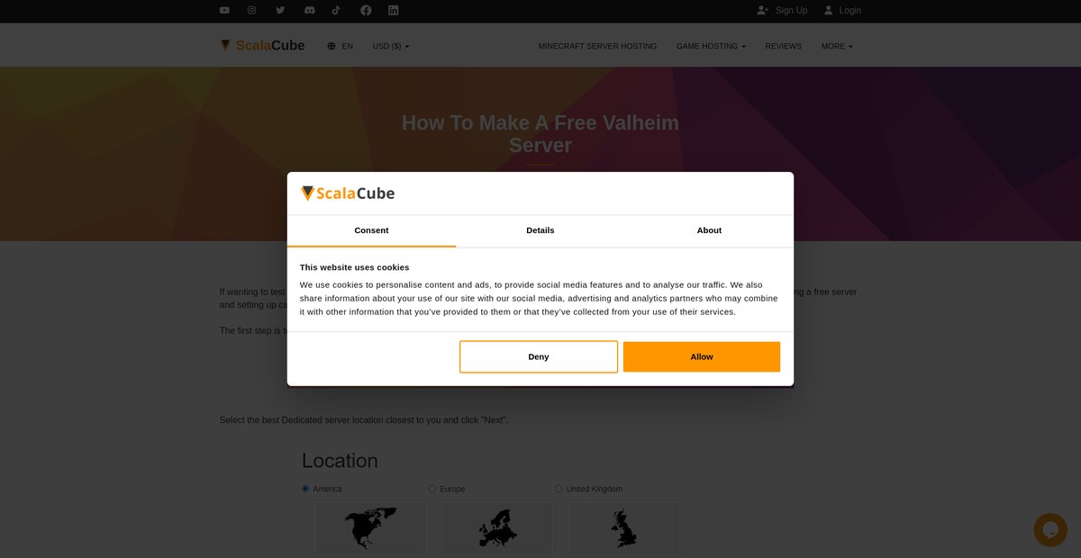 How to Make a Free Valheim Server Screenshot