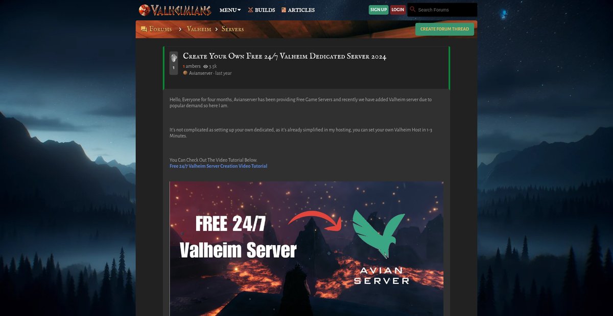 Create Your Own Free 24/7 Valheim Dedicated Server 2024 Screenshot