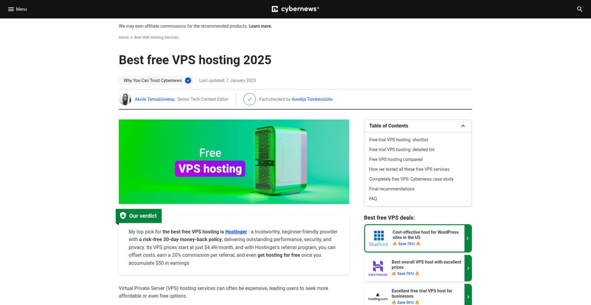 Best Free VPS Hosting 2025: Top Secure & Reliable Choices Screenshot