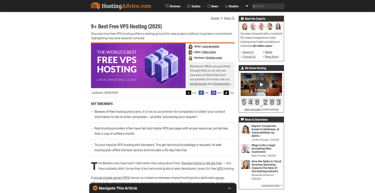 9+ Best Free VPS Hosting (2025) Screenshot