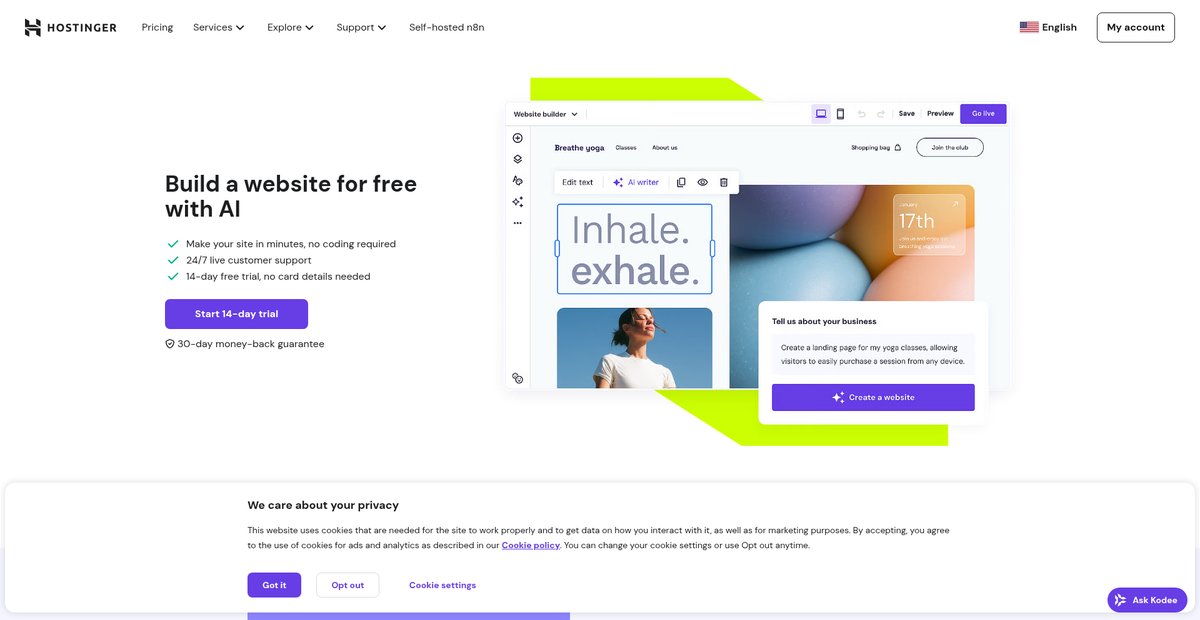 Free Web Hosting - Host a Website for Free with Cpanel, PHP Screenshot