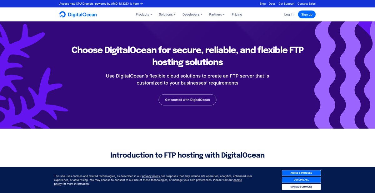 FTP hosting Screenshot