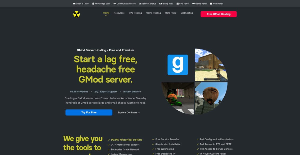 GMod Server Hosting | Start in 5 Mins Screenshot