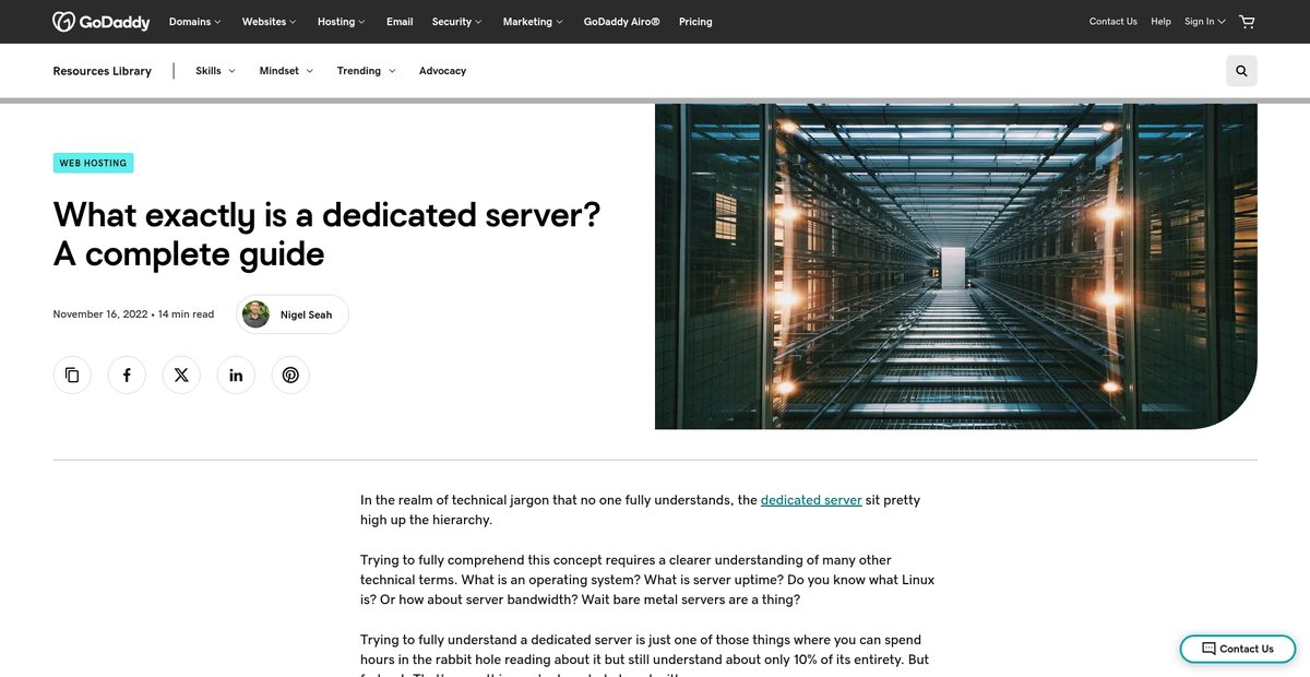What exactly is a dedicated server? A complete guide Screenshot
