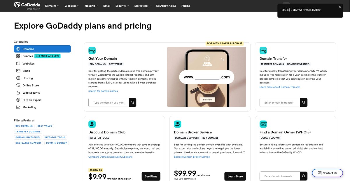 Plans and Pricing for all Businesses Screenshot