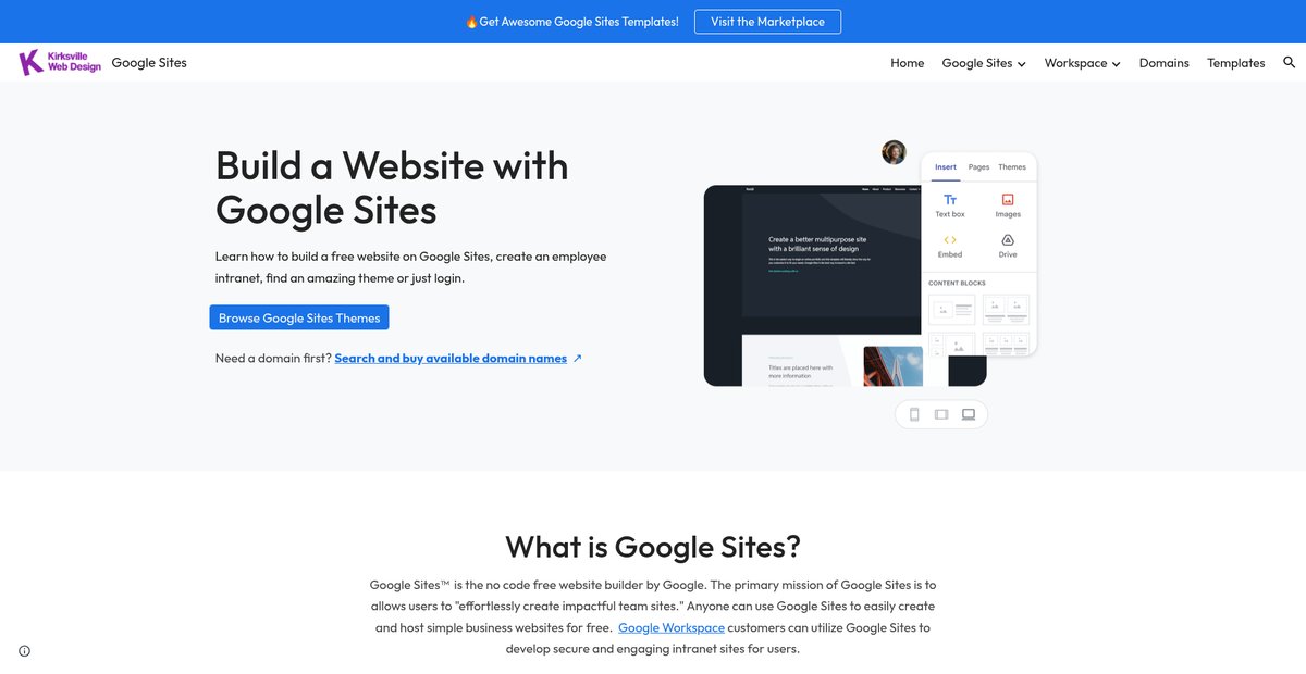 Google Sites - Free Website Builder Screenshot