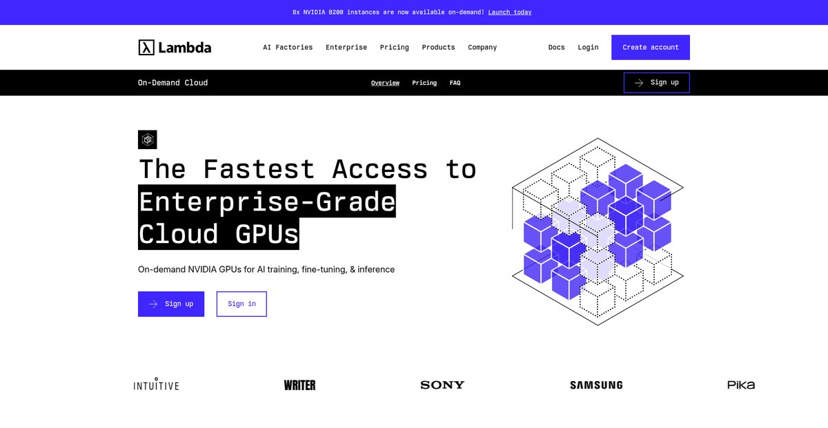 On-Demand GPU Cloud Screenshot