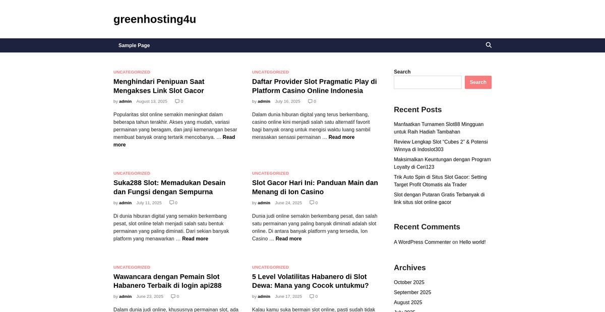 greenhosting4u - Screenshot