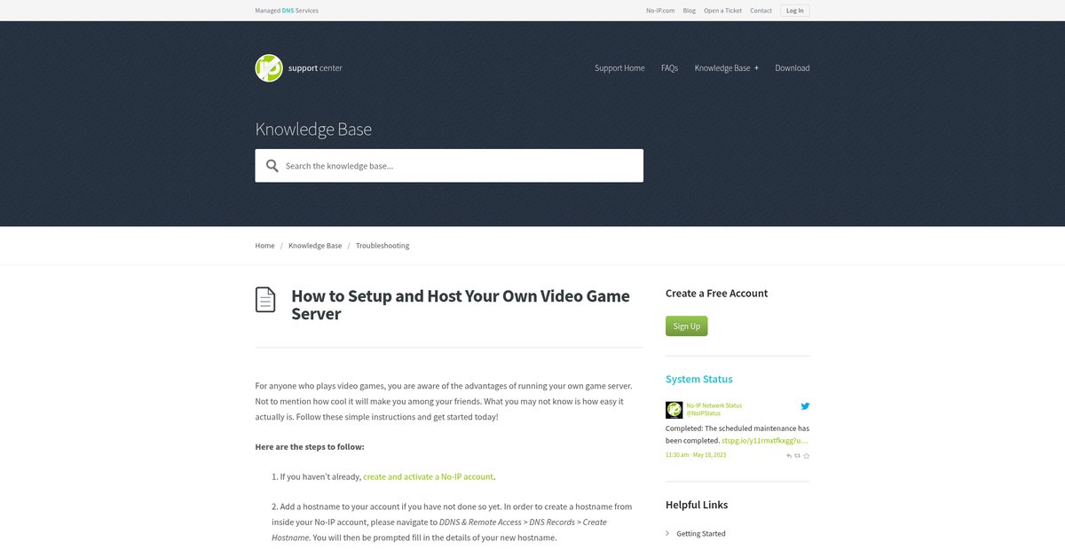 How to Setup and Host Your Own Video Game Server Screenshot