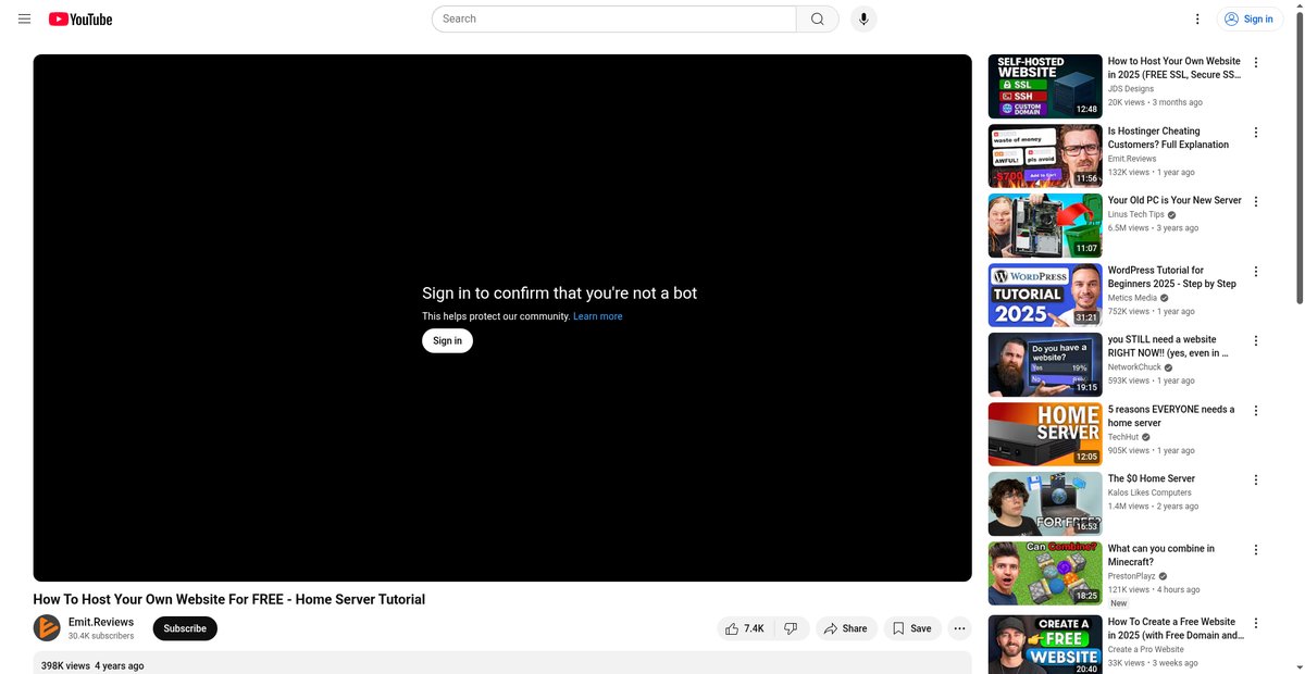How To Host Your Own Website For FREE - Home Server ... Screenshot