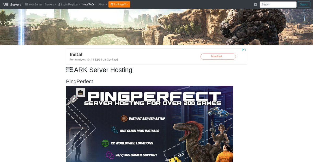 ARK Server Hosting Screenshot