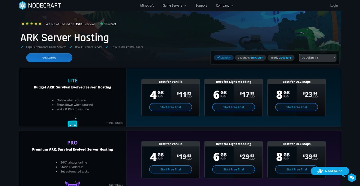 ARK Server Hosting - Free Trial! Screenshot