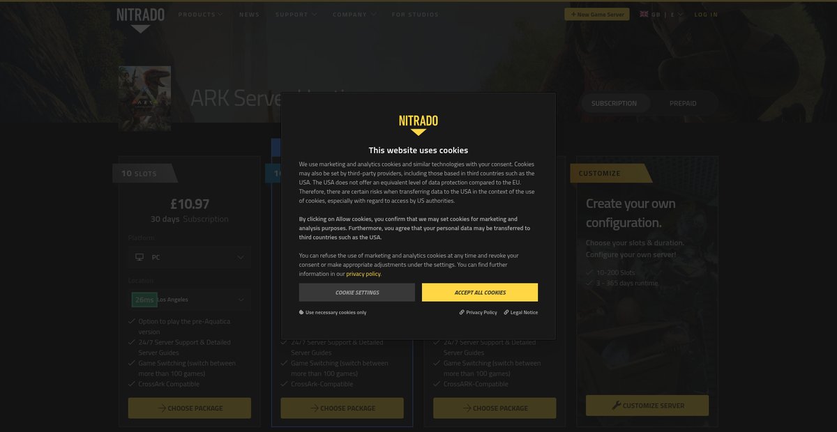 Nitrado Gameserver Screenshot