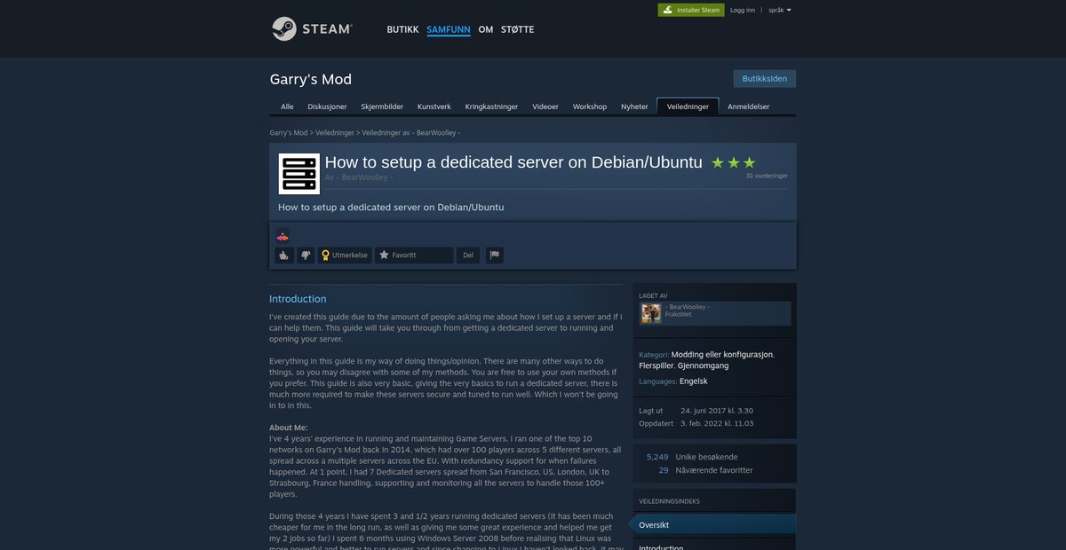 How to setup a dedicated server on Debian/Ubuntu Screenshot