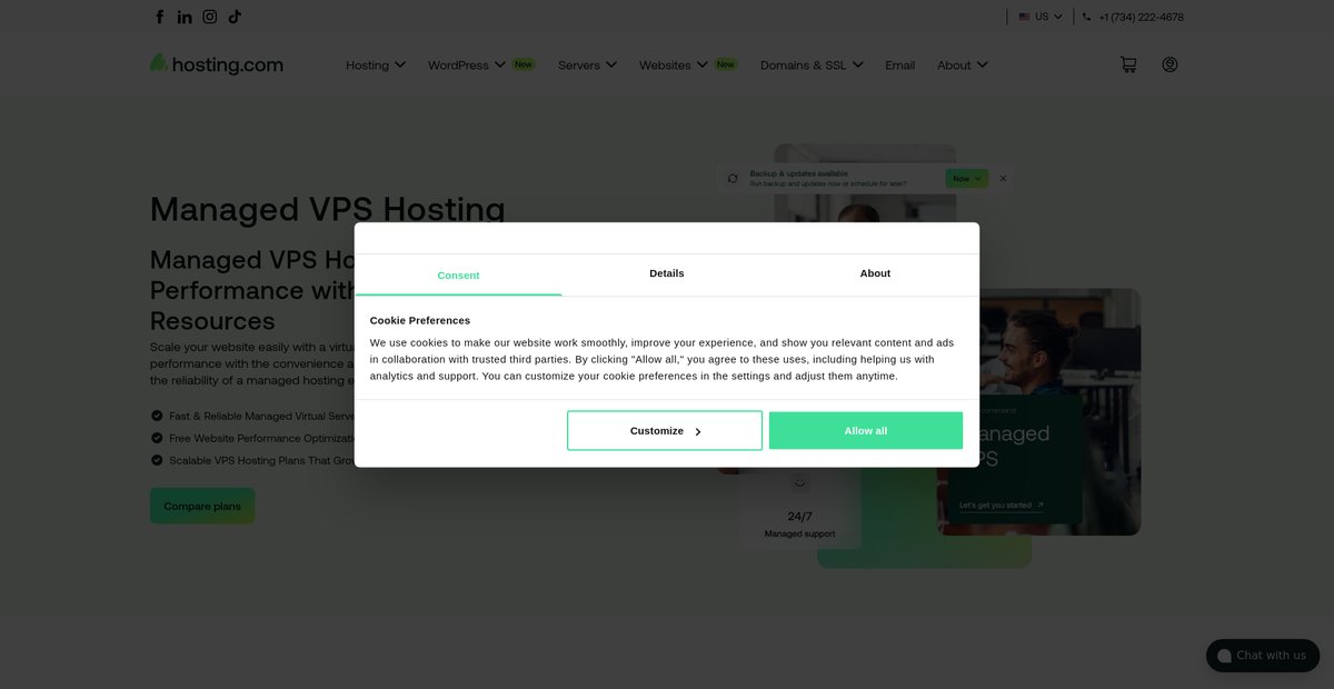 Best Managed VPS Hosting Provider Screenshot