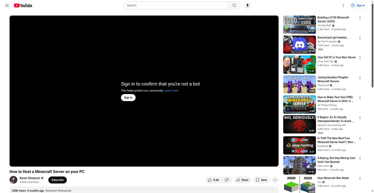 How to Host a Minecraft Server on your PC Screenshot