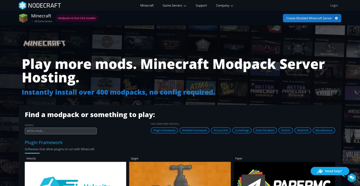 Play more mods. Minecraft Modpack Server Hosting. Screenshot