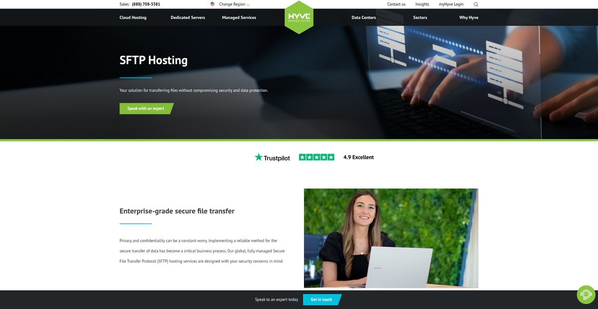 SFTP Hosting | Enterprise-Grade Secure File Transfer Screenshot