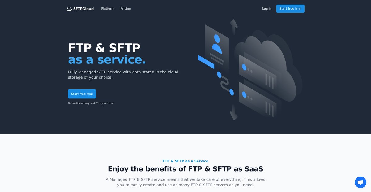 SFTPCloud: Managed SFTP & FTP as a service Screenshot