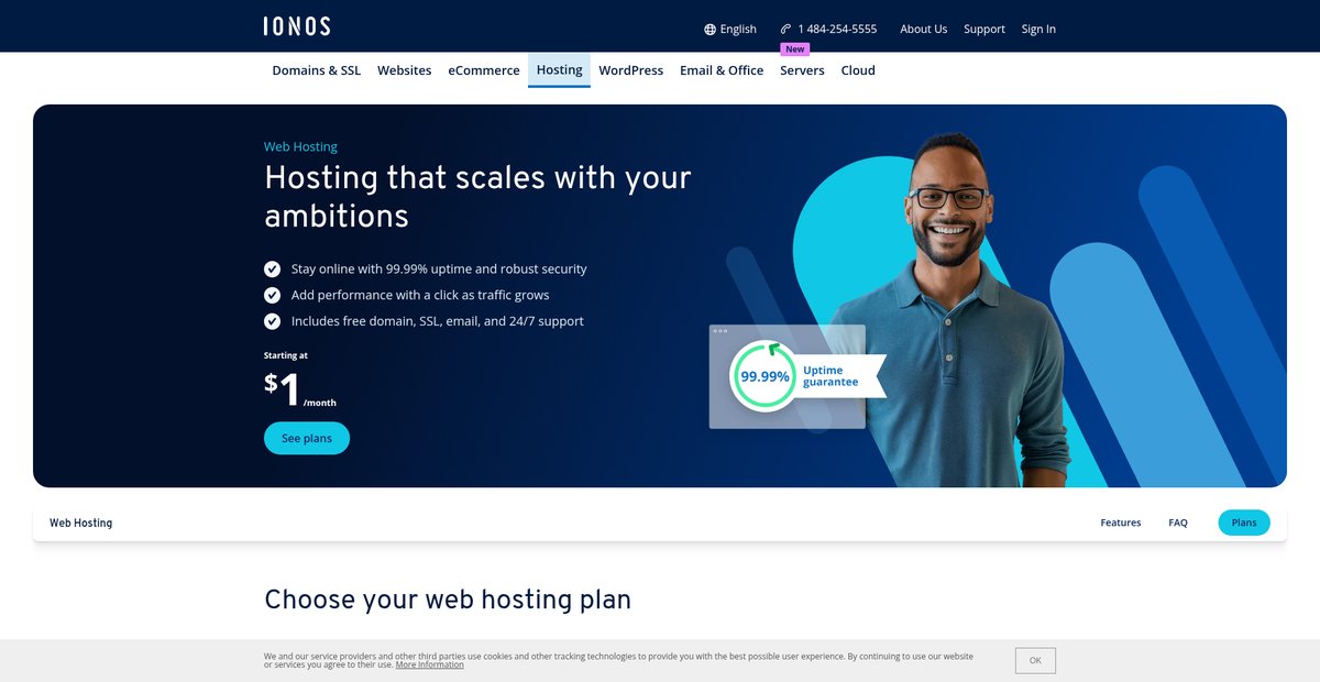 Web Hosting | Fast Hosting Services | 99.99% Uptime Screenshot
