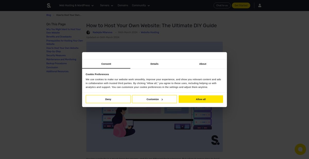 How to Host Your Own Website: The Ultimate DIY Guide Screenshot