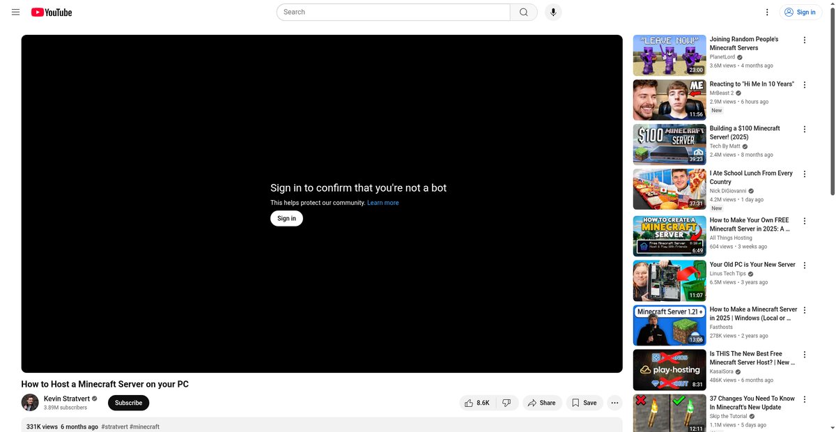 How to Host a Minecraft Server on your PC Screenshot