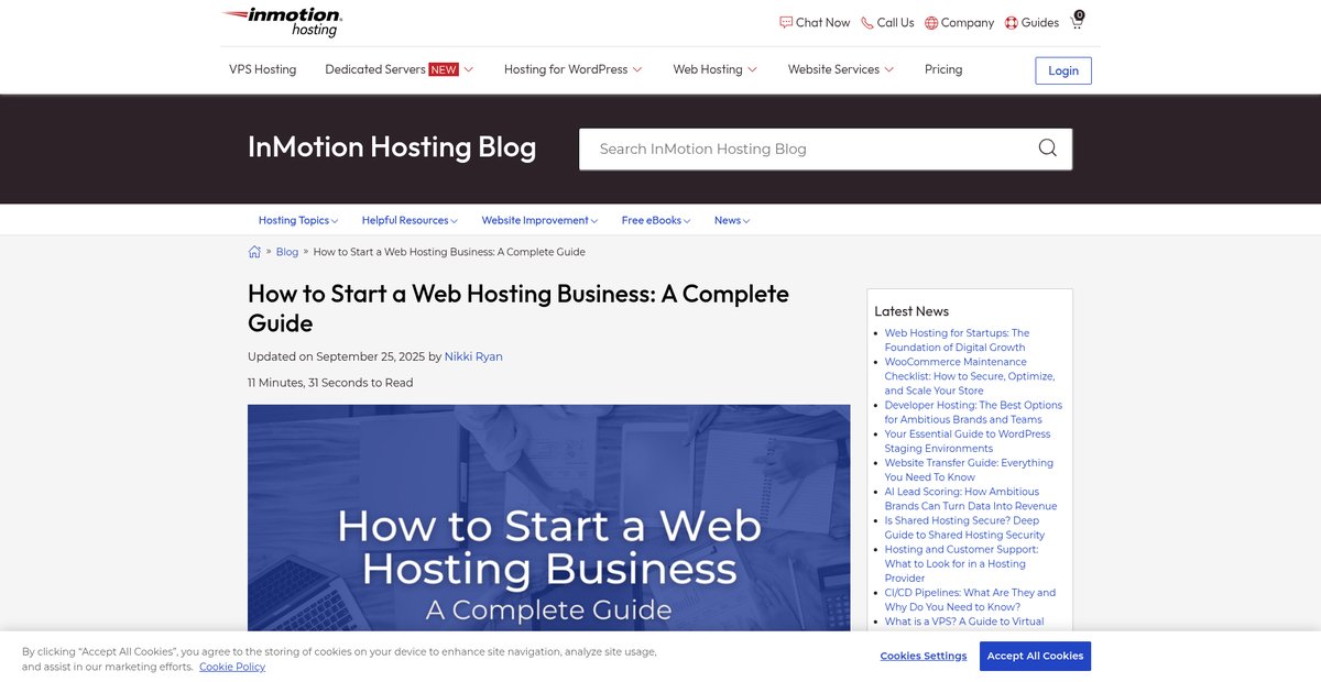 How to Start a Web Hosting Business: A Complete Guide Screenshot