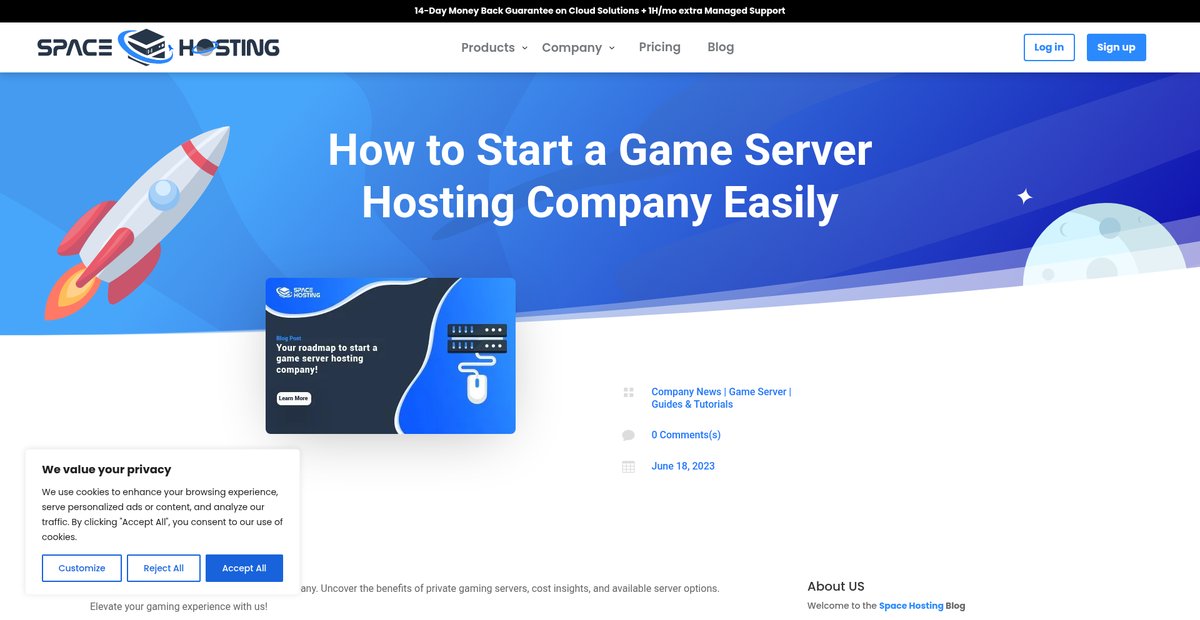 How to Start a Game Server Hosting Company Easily Screenshot