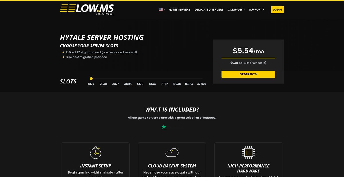 Hytale Server Hosting Screenshot