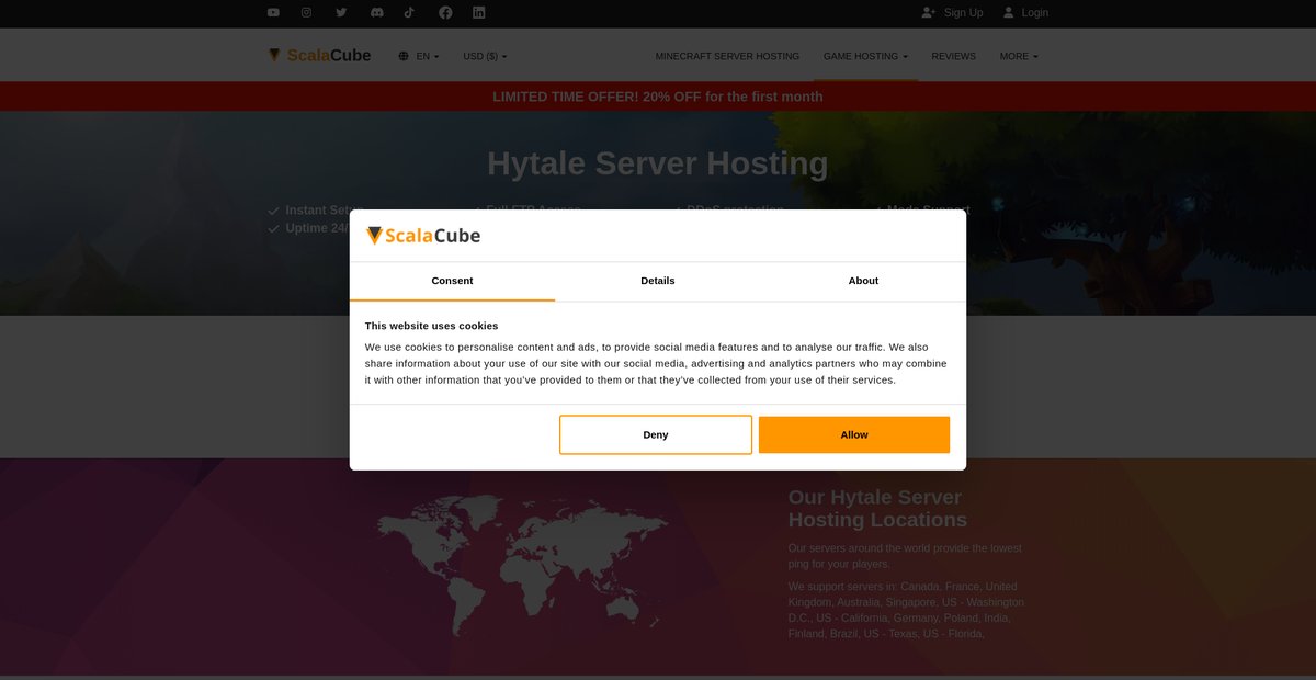 Hytale Server Hosting Screenshot