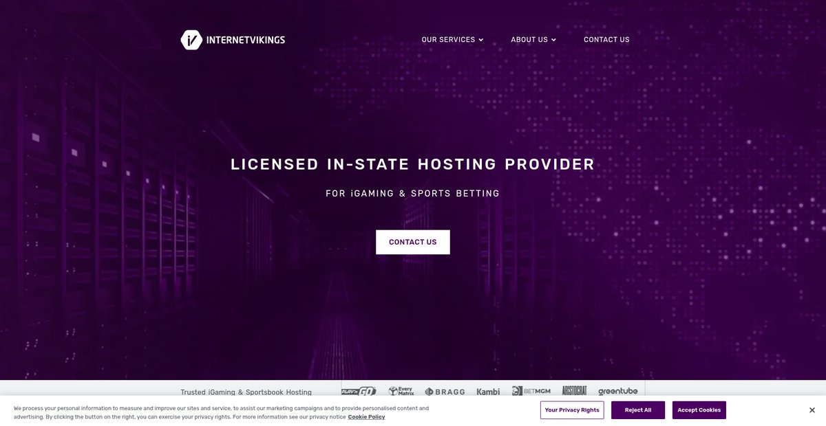 Internet Vikings: iGaming and Sportsbook Hosting Provider Screenshot