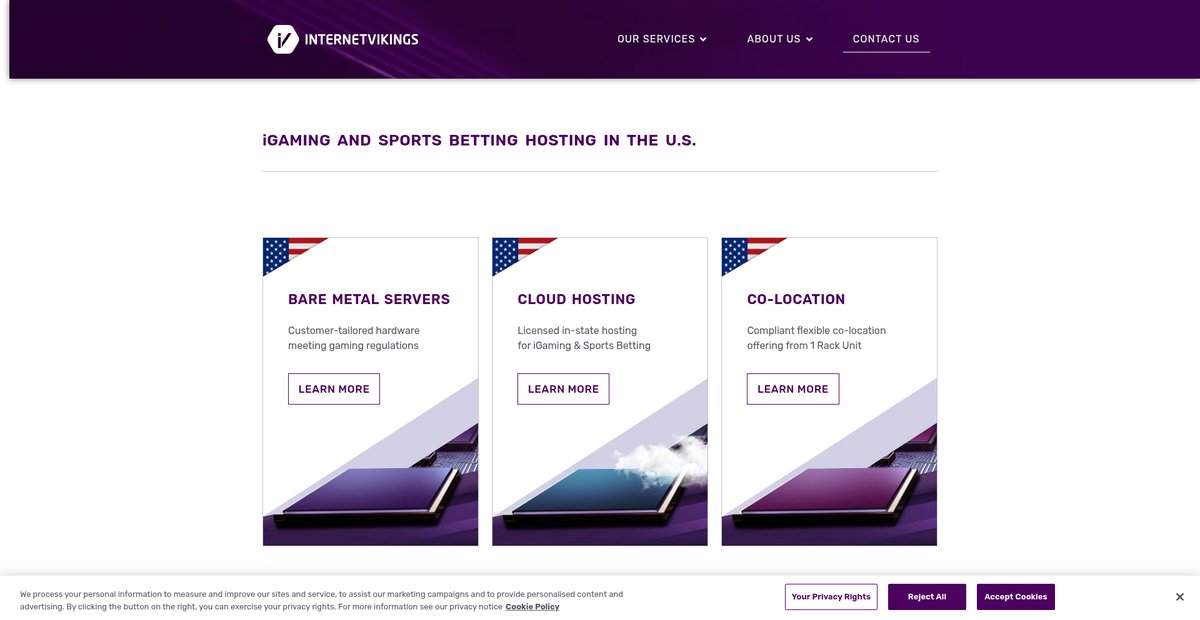 iGaming & Sports Betting Hosting in the U.S. Screenshot