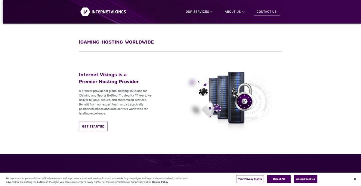 Worldwide iGaming Hosting Screenshot