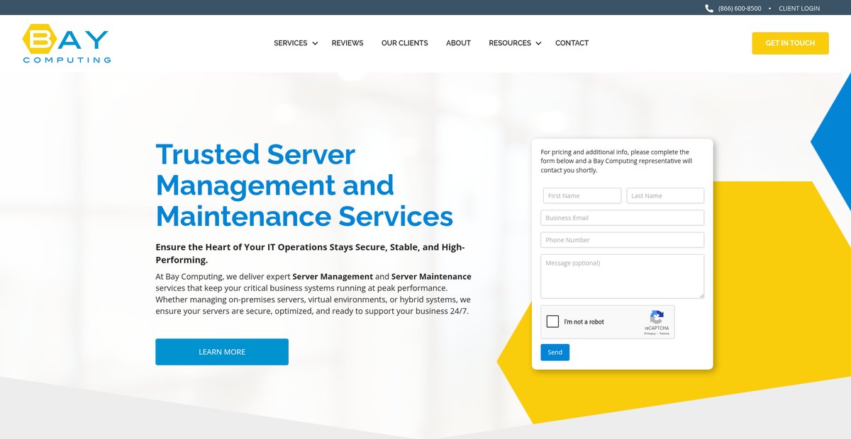 Cloud Computing Services | Bay Area Screenshot